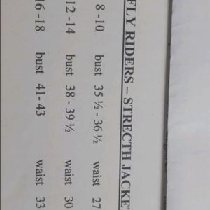 Various sizes for recent tops and sweaters leather tops and leather sweaters